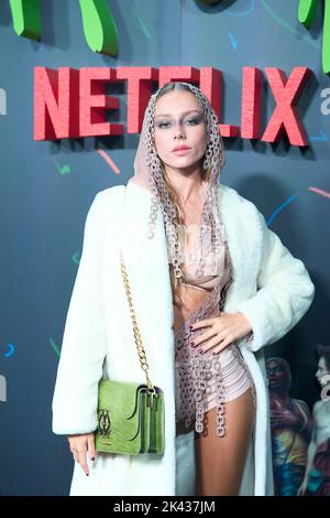 Madrid. Spain. 20220929,  Ester Exposito attends 'Rainbow' Premiee at Principe Pio Railway Station on September 29, 2022 in Madrid, Spain Stock Photo