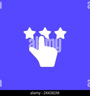 tap for feedback vector icon Stock Vector