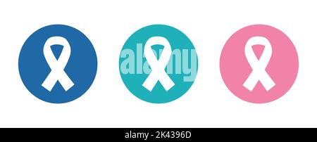 world thyroid day. button symbolic ribbon. Vector illustration Stock Vector