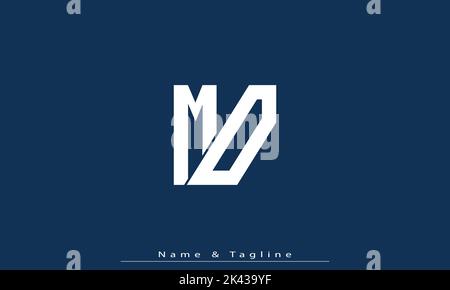 Alphabet letters Initials Monogram logo MD , DM Stock Vector
