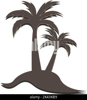 coconut tree icon vector illustration design Stock Vector