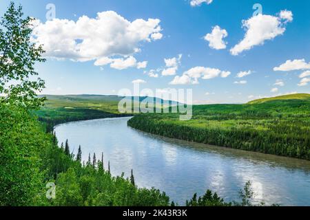 Liard River near Fireside; Alaska Highway; British Columbia; Canada Stock Photo
