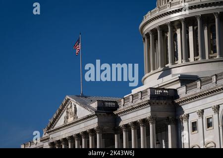 Washington, USA. 29th Sep, 2022. A general view of the U.S. Capitol, in Washington, DC, on Thursday, September 29, 2022. (Graeme Sloan/Sipa USA) Credit: Sipa USA/Alamy Live News Stock Photo