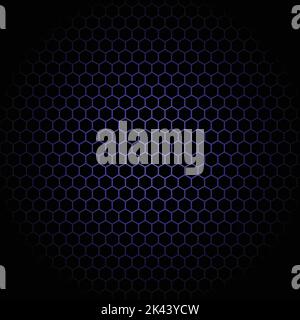 Abstract Dark hexagon geometric tile background pattern Stock Vector