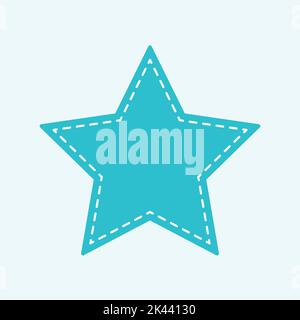 Colorful star outline icon design Stock Vector