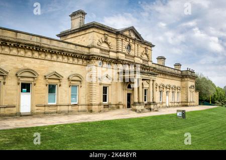 28 April 2022: Halifax, West Yorkshire - The 1855 Building, formerly the railway station and now housing various community support groups, in Halifax, Stock Photo