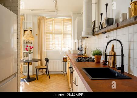 Stylish kitchen interior Stock Photo