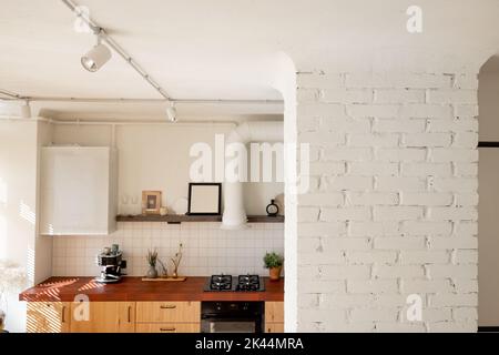 Beautiful stylish kitchen interior Stock Photo