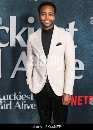 New York City, United States. 29th Sep, 2022. MANHATTAN, NEW YORK CITY, NEW YORK, USA - SEPTEMBER 29: Canadian actor Dalmar Abuzeid arrives at the New York Premiere Of Netflix's 'Luckiest Girl Alive' held at The Paris Theater on September 29, 2022 in Manhattan, New York City, New York, United States. (Photo by Jordan Hinton/Image Press Agency) Credit: Image Press Agency/Alamy Live News Stock Photo