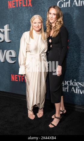 September 30, 2022, New York, New York, United States: Bruna Papandrea and Jeanne Snow attend Luckiest Girl Alive NYC Premiere at Paris Theater (Credit Image: © Lev Radin/Pacific Press via ZUMA Press Wire) Stock Photo