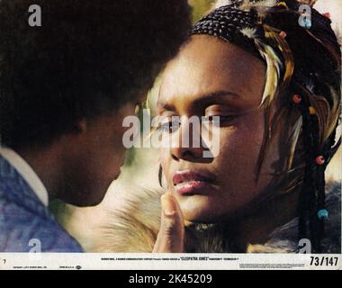 BERNIE CASEY and TAMARA DOBSON in CLEOPATRA JONES 1973 director JACK STARRETT Tamara Dobson's Costumes Giorgio di Sant'Angelo William Tennant Productions / Warner Bros. Stock Photo