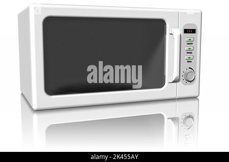 3D illustration. Appliances: Microwave. Isolated on white background Stock Photo