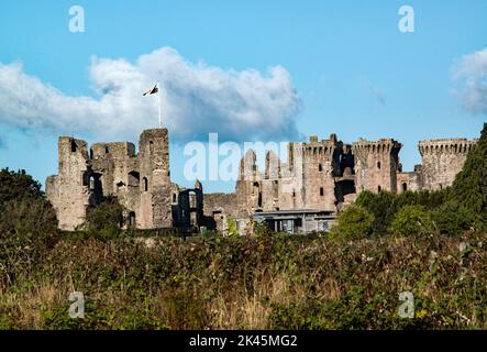 Raglan Castle Stock Photo