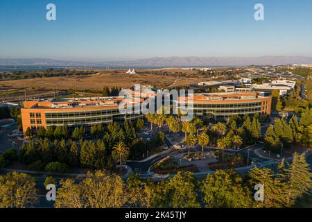 Mountain View, CA, USA - August 29 2022: Google headquarters in Googleplex main campus in Silicon Valley Stock Photo