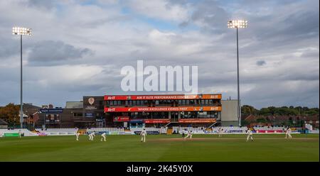 General view of The Incora County Ground, Derby, during a County Championship match between Derbyshire and Leicestershire Stock Photo