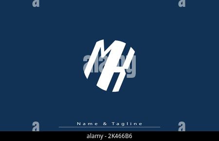 Alphabet letters Initials Monogram logo MK , KM Stock Vector