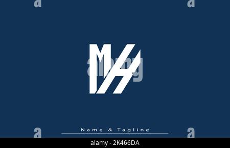 Alphabet letters Initials Monogram logo MK , KM Stock Vector
