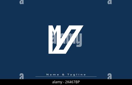 Alphabet letters Initials Monogram logo MO , OM Stock Vector
