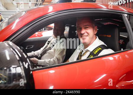 Singapore. 30th Sep, 2022. WITTICH Niels, FIA race director, and REID Robert, FIA Deputy President for Sport, portrait in the Mercedes AMG safety car, during the Formula 1 Singapore Airlines Singapore Grand Prix 2022, 17th round of the 2022 FIA Formula One World Championship from September 30 to October 02, 2022 on the Marina Bay Street Circuit, in Singapore - Photo Antonin Vincent / DPPI Credit: DPPI Media/Alamy Live News Stock Photo