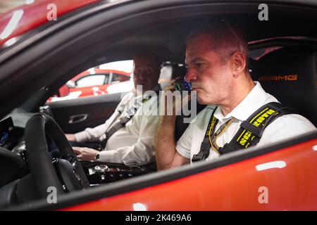 Singapore. 30th Sep, 2022. WITTICH Niels, FIA race director, portrait in the Mercedes AMG safety car, during the Formula 1 Singapore Airlines Singapore Grand Prix 2022, 17th round of the 2022 FIA Formula One World Championship from September 30 to October 02, 2022 on the Marina Bay Street Circuit, in Singapore - Photo Antonin Vincent / DPPI Credit: DPPI Media/Alamy Live News Stock Photo