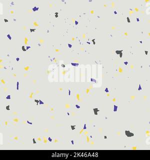 Terrazzo texture vector seamless background.  Stock Vector