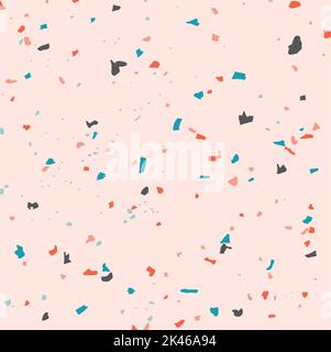 Vector seamless terrazzo texture. Venetian floor background Stock ...