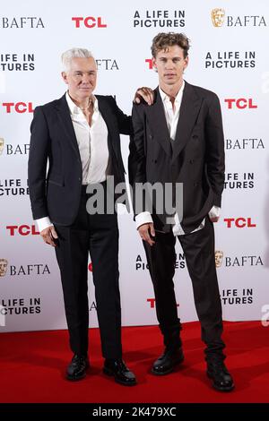 Baz Luhrmann (left) and Austin Butler attending Baz Luhrmann's A Life in Pictures event at BAFTA, in Piccadilly, London. Picture date: Friday September 30, 2022. Stock Photo