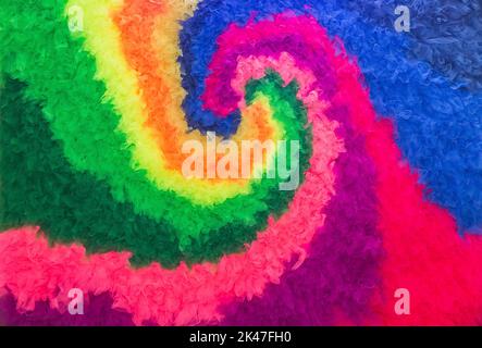 colorful multicolored soft background made of tulle Stock Photo