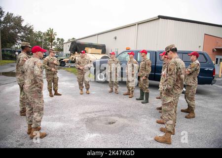 The 202nd RED HORSE Squadron prepare and depart from 3-265 ADA Regiment ...