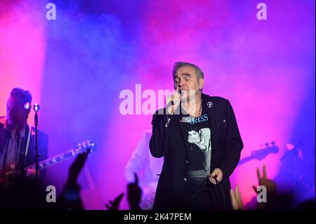 September 30, 2022, Doncaster, South Yorkshire, U.K: Morrissey Performing at Doncaster Dome , Doncaster , Uk , 30.09.2022 (Credit Image: © Robin Burns/ZUMA Press Wire) Stock Photo