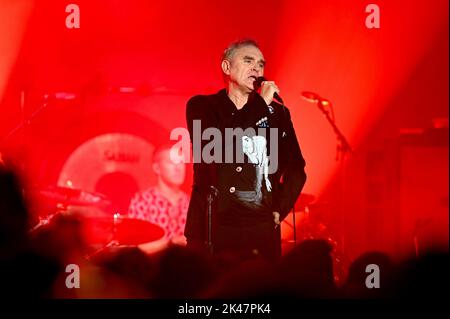 September 30, 2022, Doncaster, South Yorkshire, U.K: Morrissey Performing at Doncaster Dome , Doncaster , Uk , 30.09.2022 (Credit Image: © Robin Burns/ZUMA Press Wire) Stock Photo