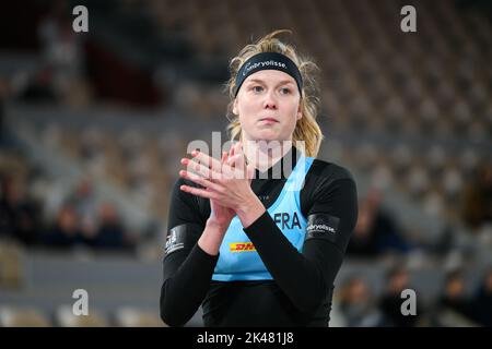 Paris, France. 30th Sep, 2022. Lezana Placette during the volleyball Beach Pro Tour Elite 16, at Roland-Garros stadium, in Paris, France on September 30, 2022. Credit: Victor Joly/Alamy Live News Stock Photo