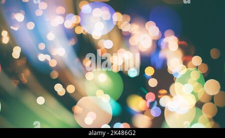 Festive lights bokeh background, Defocused bokeh lights, Blurred bokeh, Bokeh light vintage background, Abstract colorful defocused dot, Soft focus Stock Photo