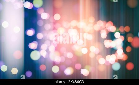Festive lights bokeh background, Defocused bokeh lights, Blurred bokeh, Bokeh light vintage background, Abstract colorful defocused dot, Soft focus Stock Photo