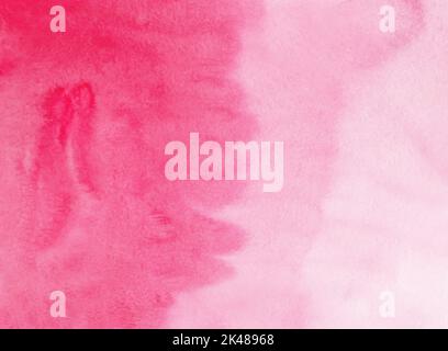Watercolor light pink soft background painting. Stains on paper. Blurred pastel rose color texture Stock Photo
