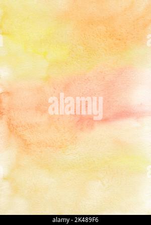 Watercolor abstract yellow-peach background with flowers. Floral  illustration with gold glitter and art lines Stock Photo - Alamy