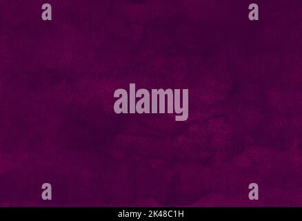 Watercolor deep plum color background texture. Grunge dark crimson backdrop, hand painted Stock Photo