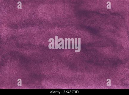 Watercolor vintage deep pink background texture. Radiant orchid color hand painted old backdrop. Stains on paper purple-pink painting. Stock Photo