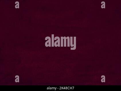 Watercolor dark crimson background painting. Old watercolour burgundy backdrop. Deep pink stains on paper. Stock Photo