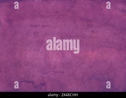Watercolor vintage pink background texture. Radiant orchid color aquarelle old backdrop. Stains on paper Stock Photo