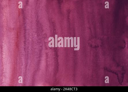 Watercolor deep pink gradient background. Dark crimson ombre backdrop. Stock Photo