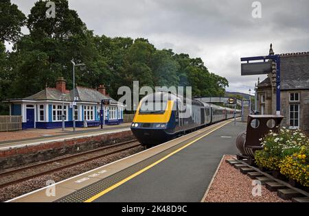 Pitlochry Train Station, Perthshire, Perth and Kinross, Scotland, UK Stock Photo