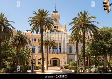 Town hall of the city of Málaga in southern Spain. Stock Photo