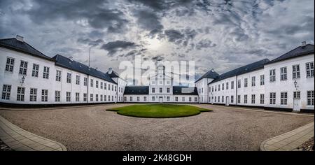 Royal Danish queens castle in Graasten, Denmark Stock Photo