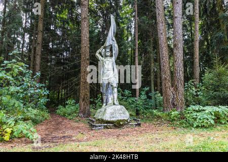 Monument of Glory to the heroes at Grutas park. Druskininkai, Lithuania, 12 September 2022 Stock Photo