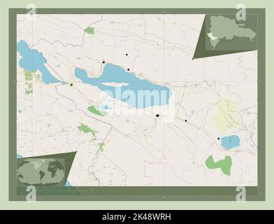 Wrh Map Independencial, province of Dominican Republic. Open Street Map Stock ...