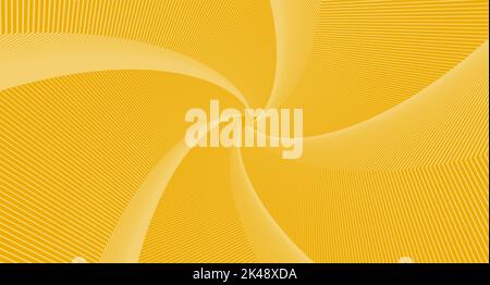 Golden Curved Ray star Sunburst Background. Striped Rays Helix geometric Vector Illustration Stock Vector