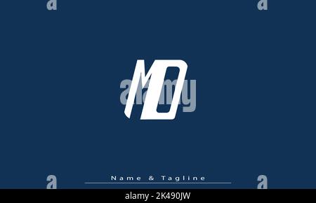 Alphabet letters Initials Monogram logo MO , OM Stock Vector