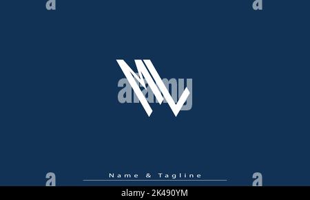 Alphabet letters Initials Monogram logo ML , LM Stock Vector
