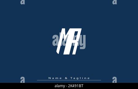 Alphabet letters Initials Monogram logo MR , RM Stock Vector